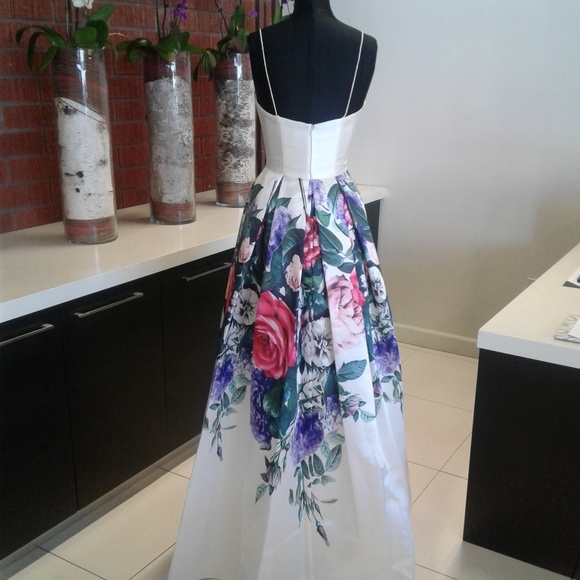 Terani Couture 1711P2862 Ivory/Multi - Picture 3 of 4